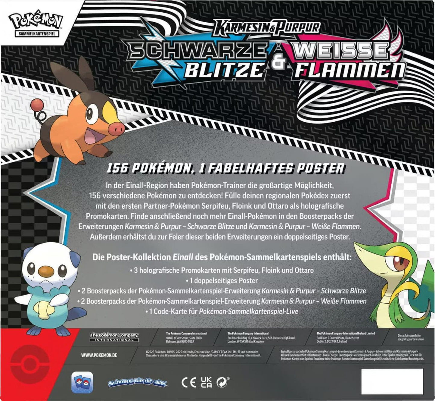 Schwarze Blitze & Weiße Flammen: Unova Poster kollection